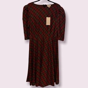 NWT Unique Vintage Plaid Dress